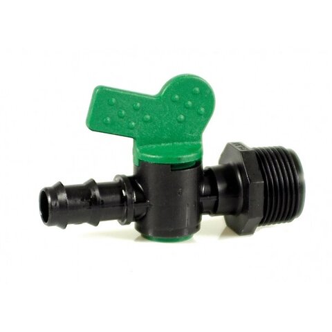 Кран для капельной линии 16х3/4 НР IRRITEC Кран для капельной линии 16х3/4 НР IRRITEC