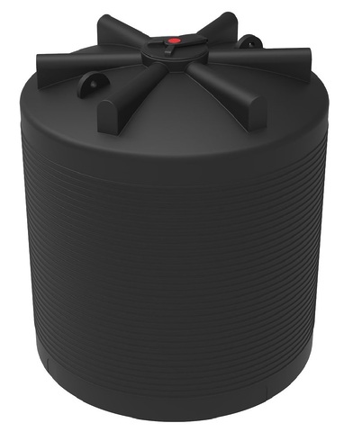 Емкость 3000 литров цилиндрическая вертикальная Черная Пласт Емкость 3000 литров цилиндрическая вертикальная Черная Пласт